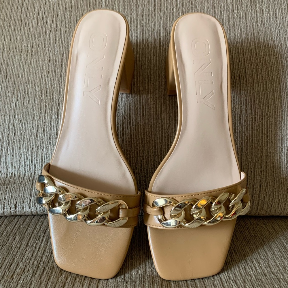 ONLY Aylin Chain Block-Heel Sandals